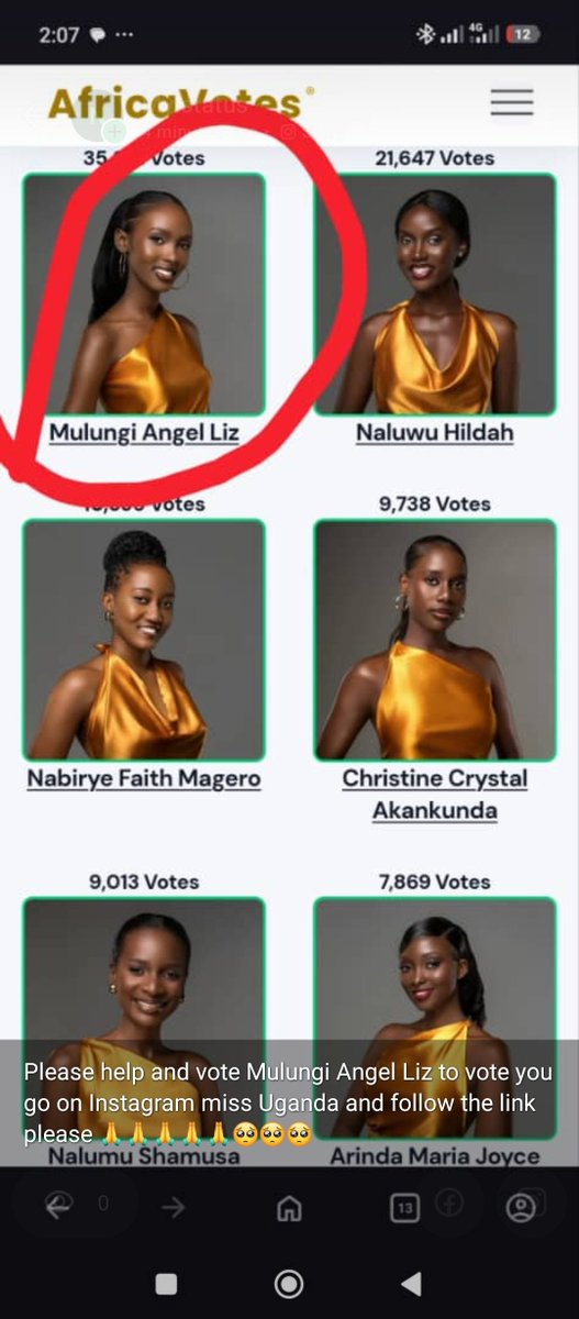 LUBOWA19's tweet photo. Please help vote  Mulungi Angel Liz @MissUgOfficial  and follow the link 🥺🥺🥺it will be my pleasure ☺️💓 https://t.co/Rs1WOI2Azd