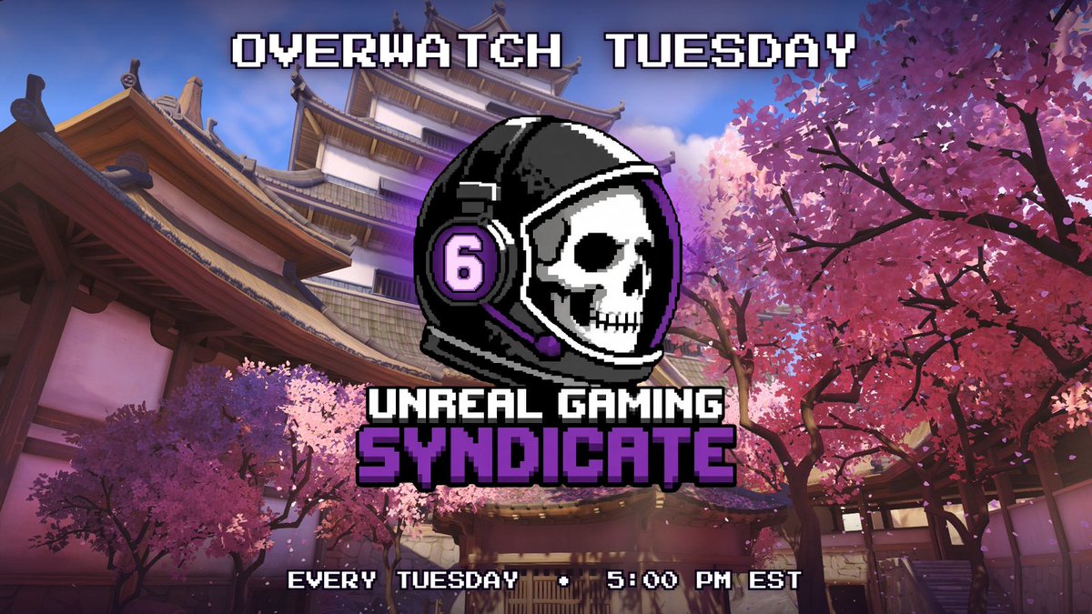 UnrealGamingSyn's tweet photo. Get ready for Overwatch Tuesday tomorrow. 5:00 PM EST. Every week. https://t.co/Igo24Ug7Ve