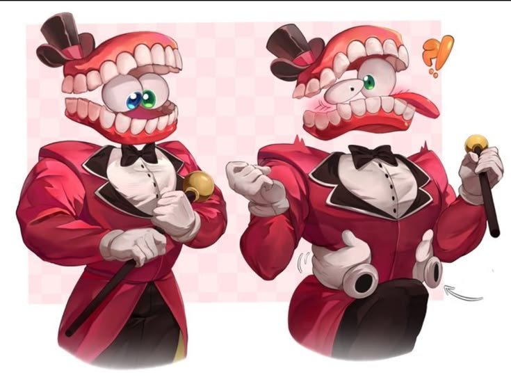 Caine_111's tweet photo. Caine from The Amazing Digital Circus showing off a surprising new trick with his eyes! https://t.co/7m9jPopAo4