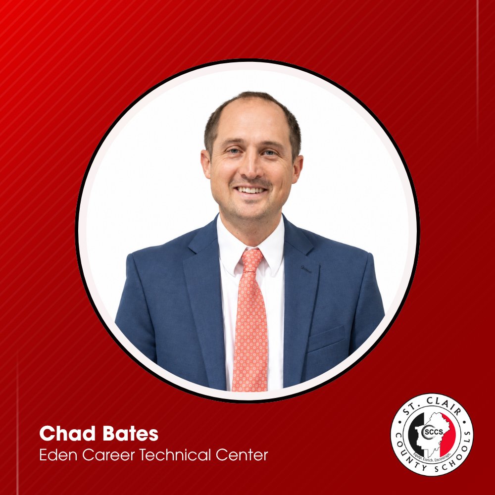 sccboe's tweet photo. 🌟 Meet Chad Bates of Eden Career Technical Center
Mr. Bates leads ECTC, helping students discover their strengths and build real-world skills for the future. Thank you, Mr. Bates! 🙌
#EquipEnrichEncourage | #StClairCountySchools | #NationalPrincipalsMonth https://t.co/DfMvrDebDf