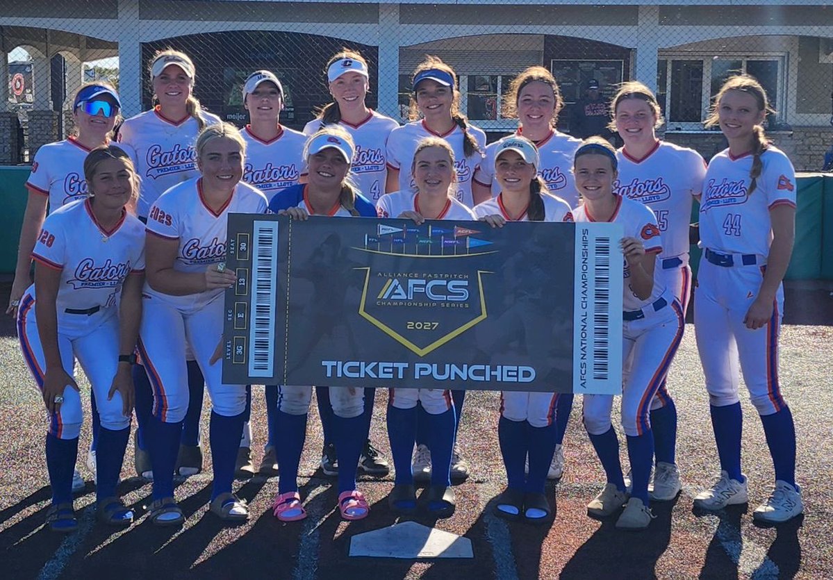 GatorsPremier10's tweet photo. Qualified & CHAMPS 🏆💙🧡

What a weekend for Gators Premier Lloyd!

We finished the IMG Alliance Qualifier 7-0, outscoring our opponents 56-6, and secured our Alliance Nationals bid! 🔥

So proud of this group and the way they competed all weekend. Great pitching, big bats, strong defense, and everyone doing their part.

IMG Qualifier Champions + Alliance Nationals bound! 🐊🥎

#GatorsPremierLloyd #AllianceNationals #IMGQualifier #Champions #GatorsSoftball
@GrimesMak2029 @CambellCast29 @AlyviaBrowne28 @OliviaSampia @SydneeFrank @KJbergen36 @nora_b_5 @Holliehaberstr2 @brooklynwid35 @Ashlyn_Hittle28 @maciesmith2010 @LainieSerie2029 @audreyjo2028 @Amelia_Martin09 @bennettsauri11