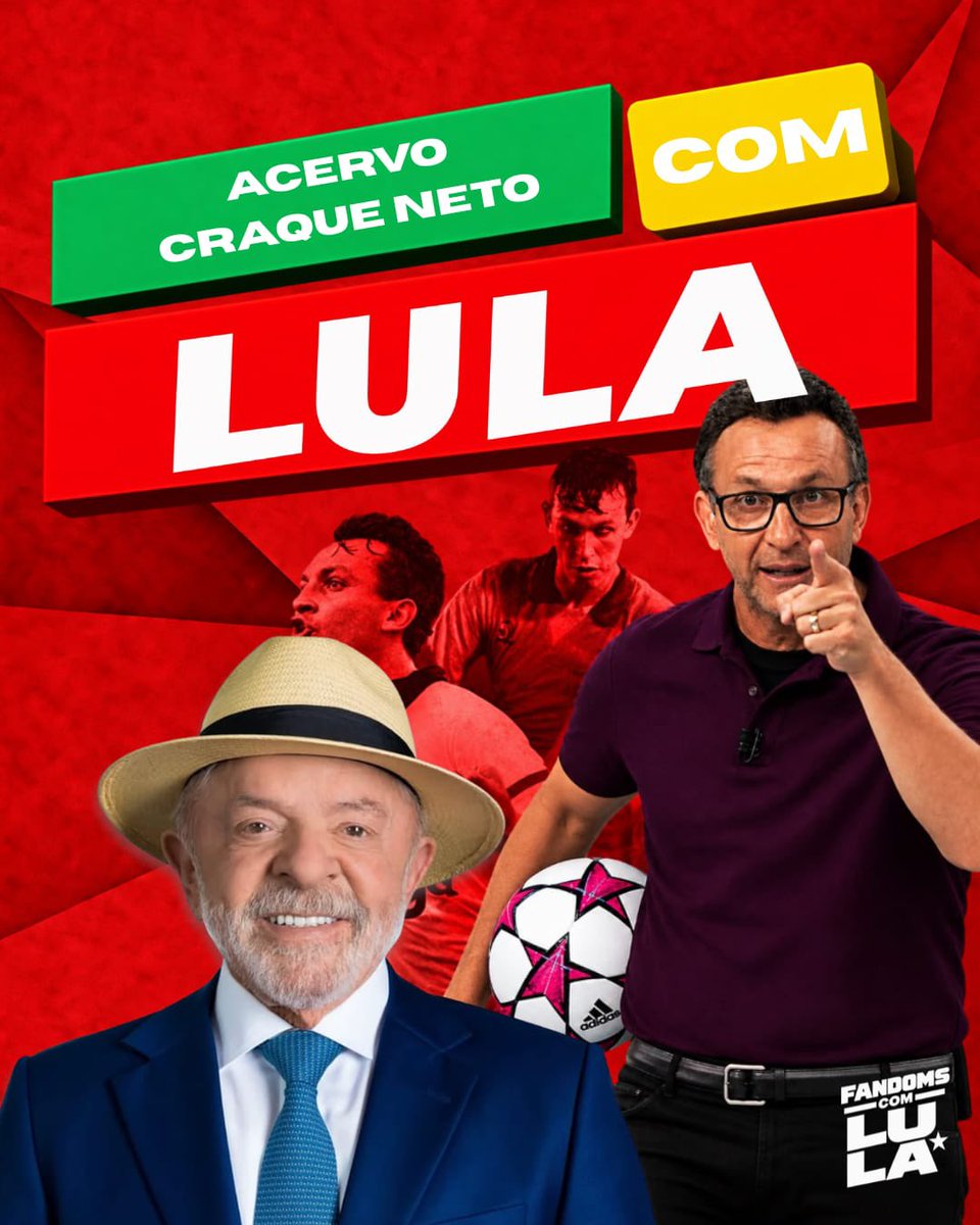 accCraqueNeto's tweet photo. Cada voto importa, seguidores do acervo! Segundo turno é LULA. ❤️⭐

#FandomsComLula https://t.co/sdwPEQBL1u