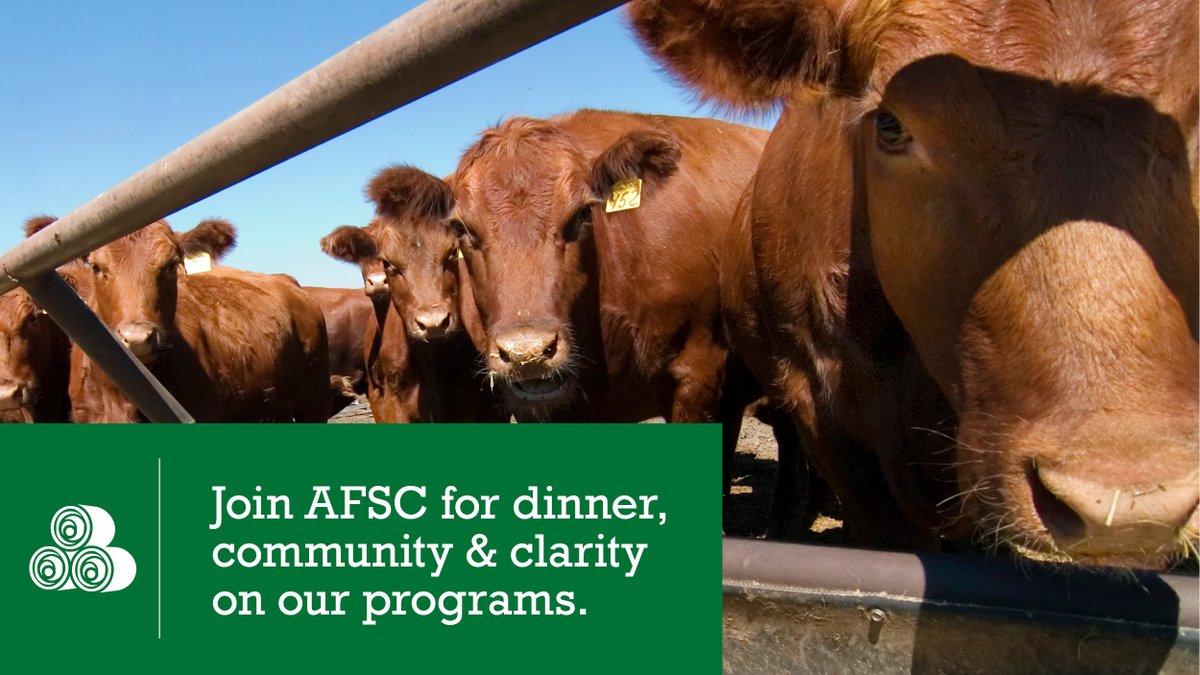 AFSC_AB's tweet photo. Join Alberta Beef Producers this fall for local updates, industry discussion and networking with fellow producers.

AFSC is proud to be the Official Supper Sponsor. Use code AFSC26b for complimentary tickets: https://t.co/5NVi83NiCc

#ABAg #ABP #Beef #AFSC #AlbertaAgriculture https://t.co/uX4zfm1Aj6