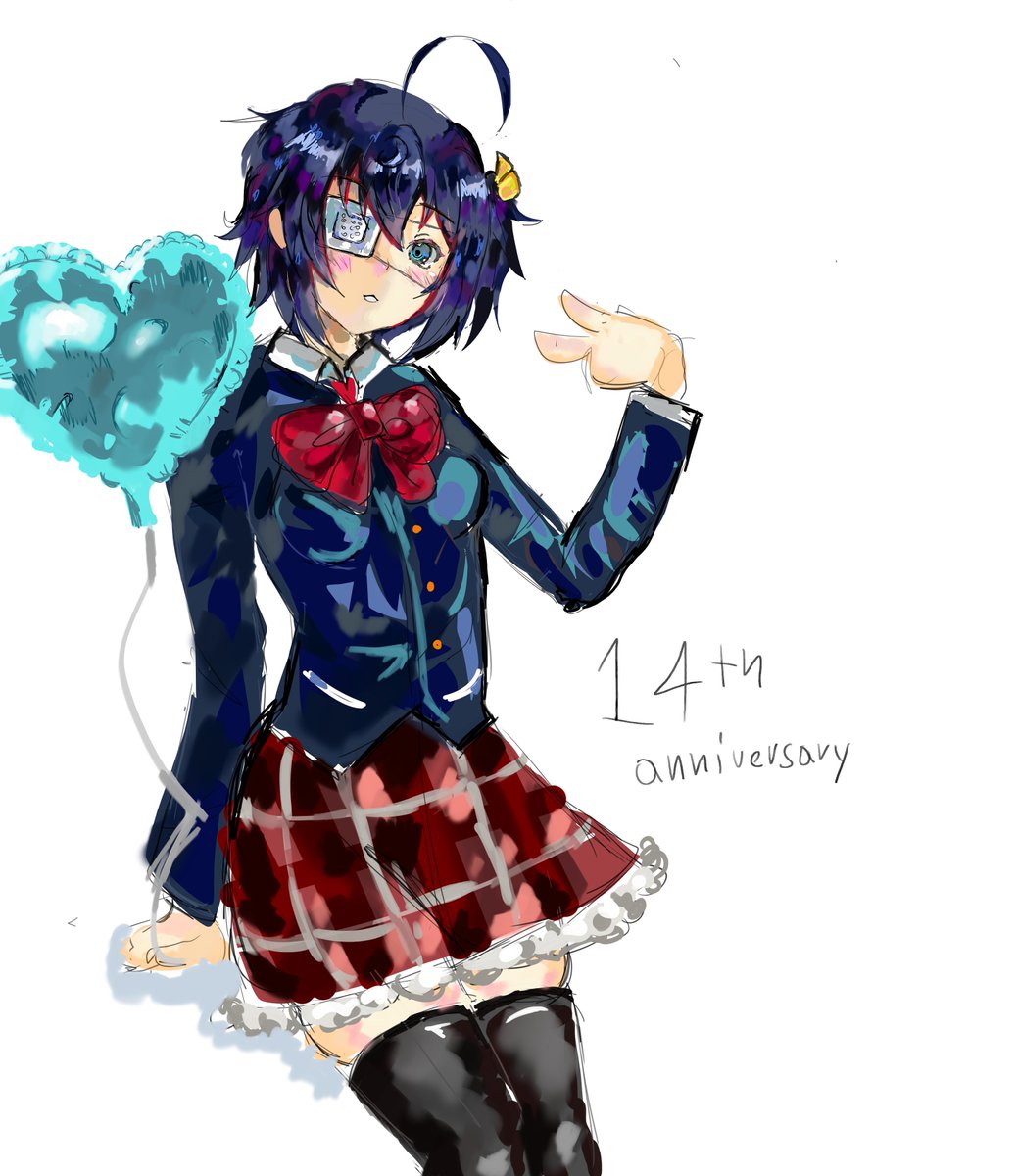 rikkaribbon's tweet photo. rendeing practice with rikka #chu2koi https://t.co/MRRvy9TtOb