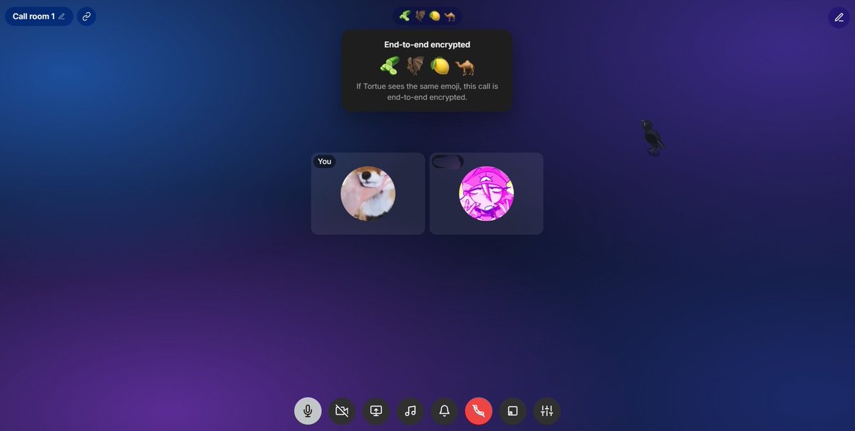 vulpineproject's tweet photo. We just added a new system: call rooms!

Temporary call rooms for groups fully end to end encrypted with calls customization ;)

#privacy #vulpine #telegram #messenger https://t.co/iaXSxXqXHE