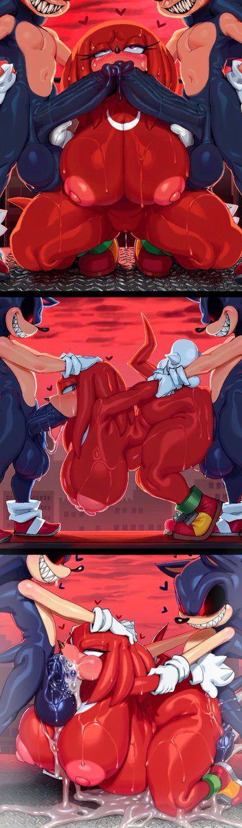 DreamcastersAI's tweet photo. 🎃 2ND HALLOWEEN SPECIAL 2/3 🎃 

KNUCKLES THE ECHIDNA X SONIC.EXE || SONIC https://t.co/xsON28cO7w