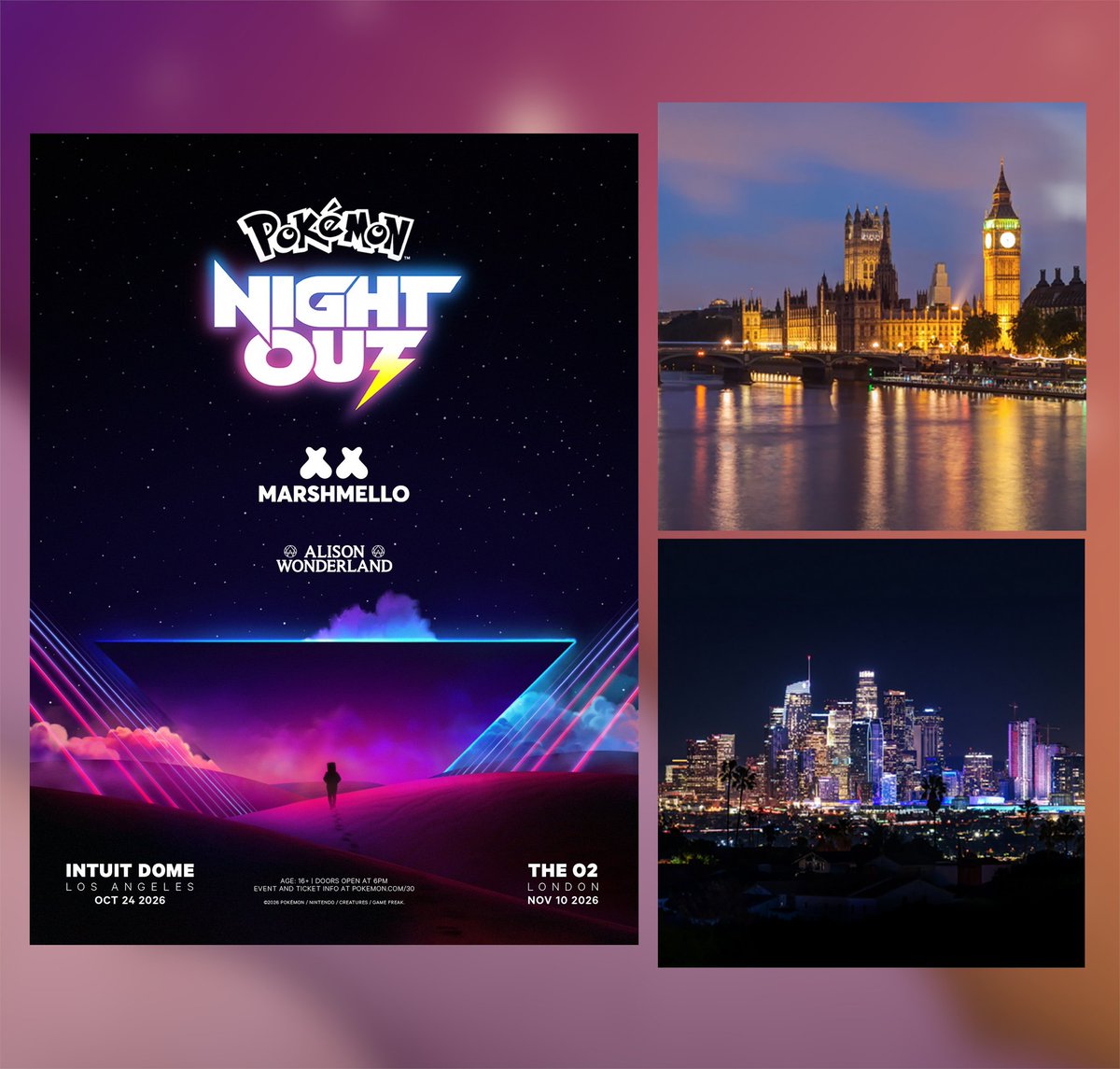 trainersgo2022's tweet photo. 🔎 Algunas imágenes encontradas en Pokémon GO. (By: Pokeminers)

▶️ Se agregaron 2 Fondos de locación relacionados con Pokémon Night Out, el evento musical de pago con Marshmello y Alison Wonderland:
📍 Los Ángeles: 24 de octubre
📍 Londres: 10 de noviembre

▶️ Lo más probable es que haya un evento local de Pokémon GO en dichas ciudades durante Pokémon Night Out.

▶️ El 24 de octubre habrá una transmisión en Twitch de Pokémon Night Out. Al verla durante 30 minutos, los Entrenadores podrán obtener un código canjeable por una camiseta exclusiva de Pokémon Night Out para el avatar.

▶️ También se agregó un ícono de Duskull relacionado con un Stamp Rally de Pokémon GO. Por ahora, no se sabe para qué evento sería.

⚠️ Créditos: Pokeminers

#PokemonGO #PokemonGOApp