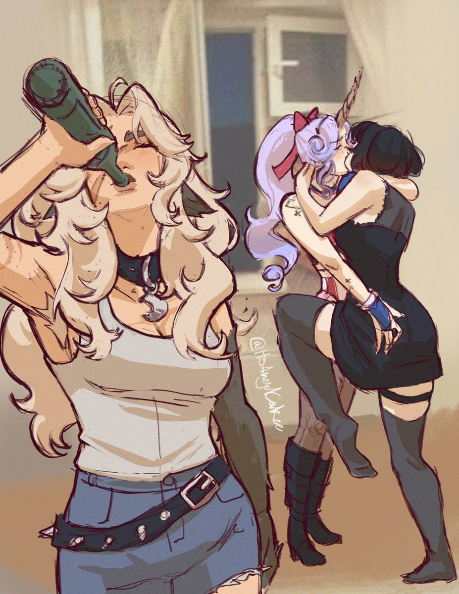 ItsAngelCakee's tweet photo. whoever finds the picture i drew over gets a cookie, im drawing another silver x celeste x mina stupid meme as i post this #deadlock https://t.co/ac36vbSZc5
