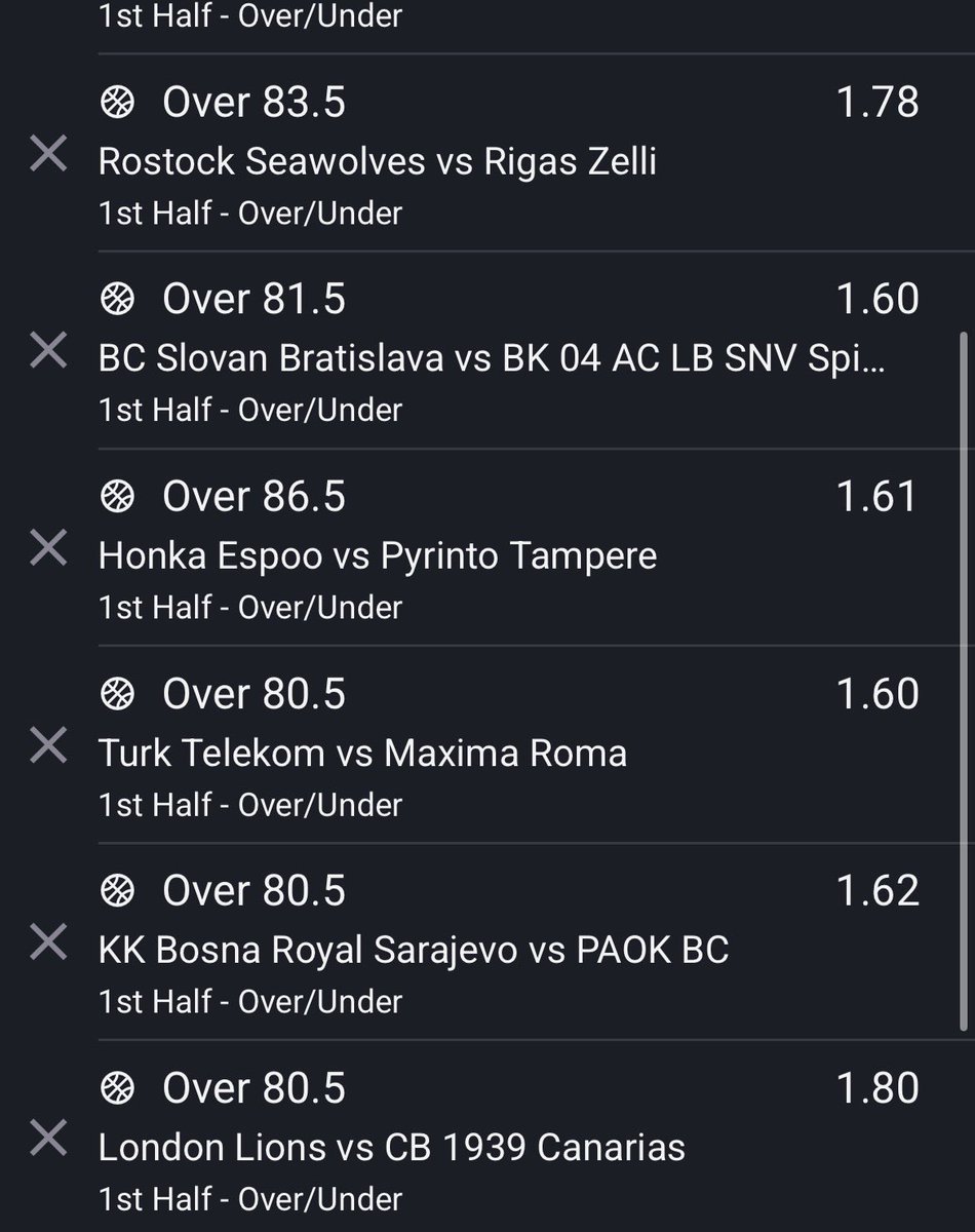 Bettips123's tweet photo. YP76Q2

BASKETBALL 🏀 FIRST HALF UNDER.

Stake wisely ✍🏼
#sportybet #basketball #boom #code https://t.co/S4N2iF4cnI