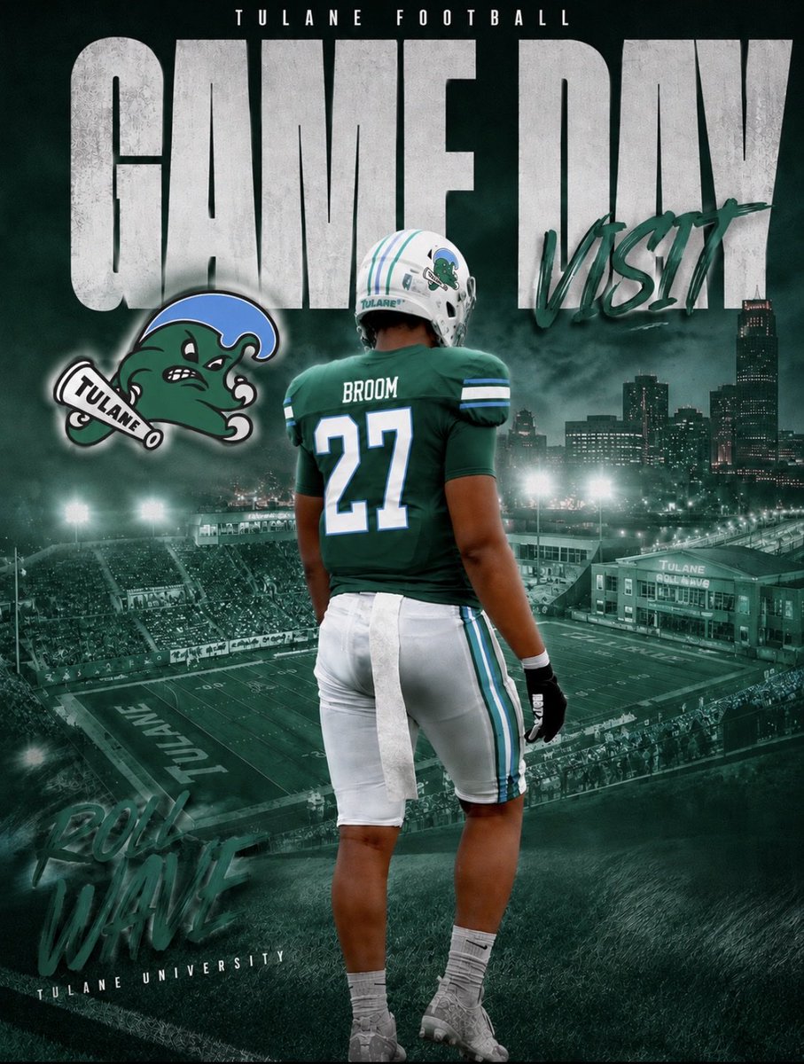 Jordanbroom_'s tweet photo. Blessed to be invited to see the green wave play this Friday.!!! https://t.co/MmOjqv5s0i