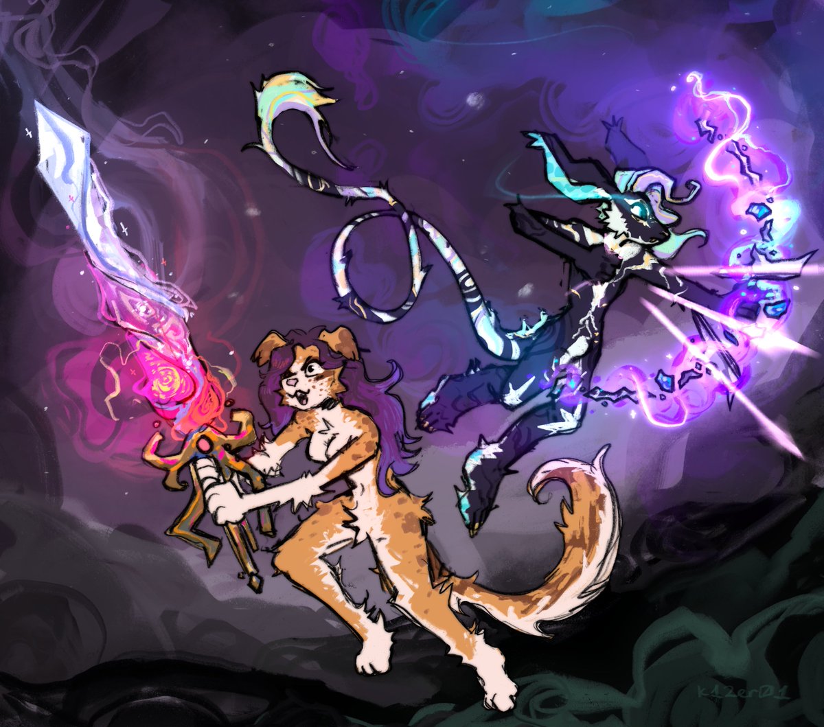 k1zer01's tweet photo. furry art I made for my regular client <3 https://t.co/76z15HnHNt