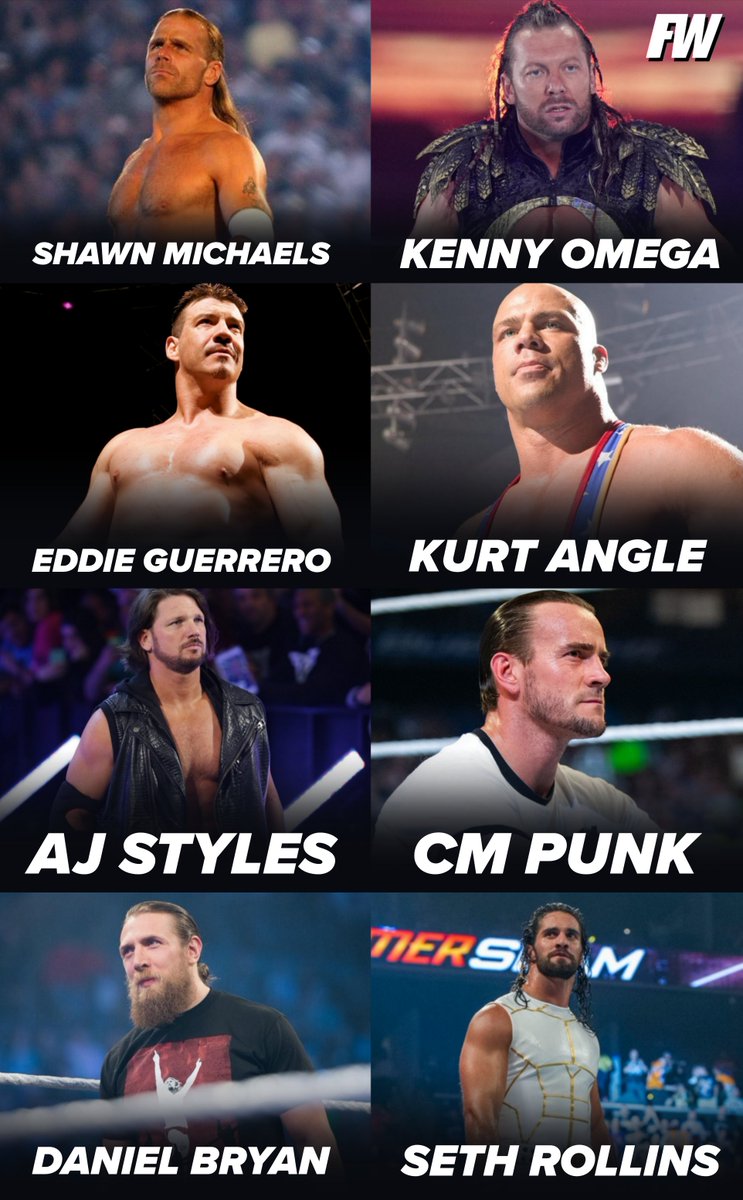 WrestleFriendly's tweet photo. Who's the best in-ring wrestler and overall performer on this list? 🔥

Choose wisely. https://t.co/ANW3yODhSf