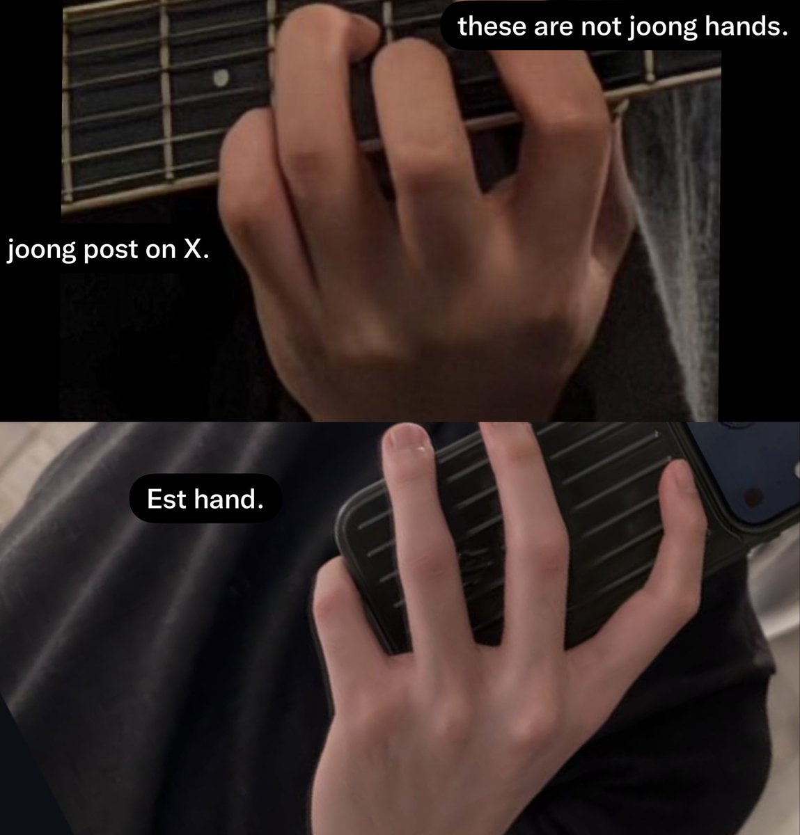 ChenEstRest's tweet photo. #joongest 
-#Joong’s family isn’t there.He has said before that he hates being alone,sleeping alone. 
-#Est has a Martin &amp; Co. guitar at home,and the guitar Joong posted with two left hands appears to be the same type.
-Cropping excessively the pics,to hide where he’s staying. https://t.co/sDMK4NeRE8