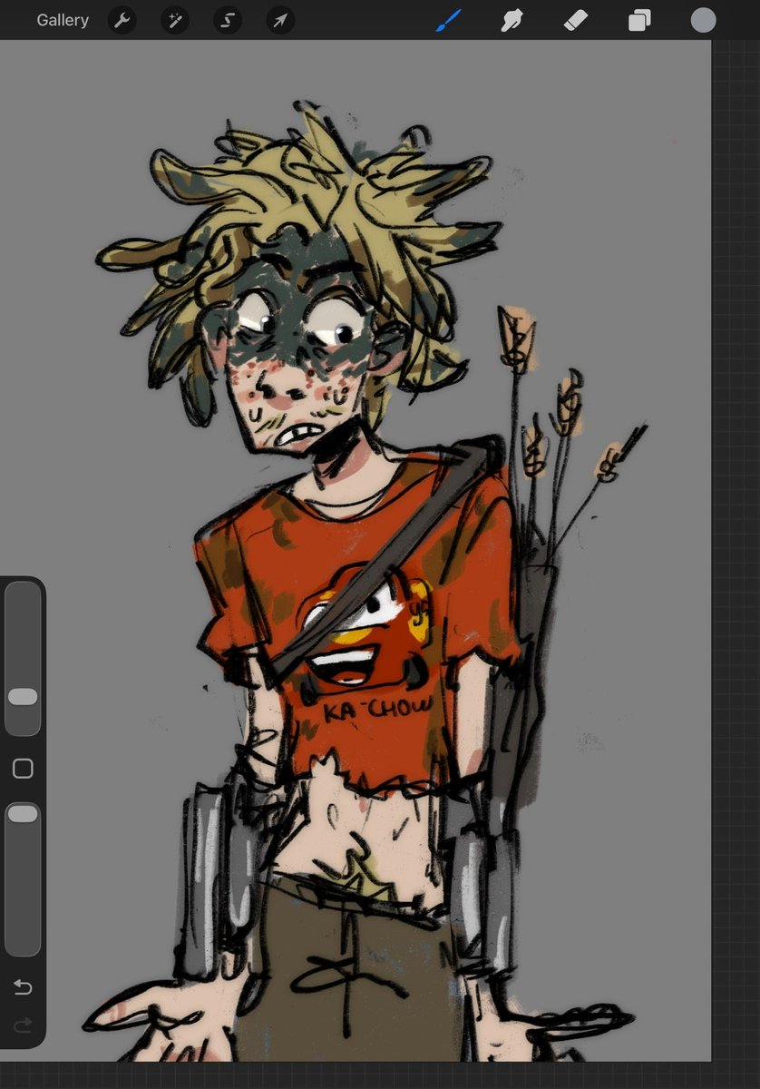 k1zer01's tweet photo. drunk playing D&amp;D with my friends rn
look at the character I made

the setting is based on Love and Monsters lol https://t.co/uWDpGIpILV