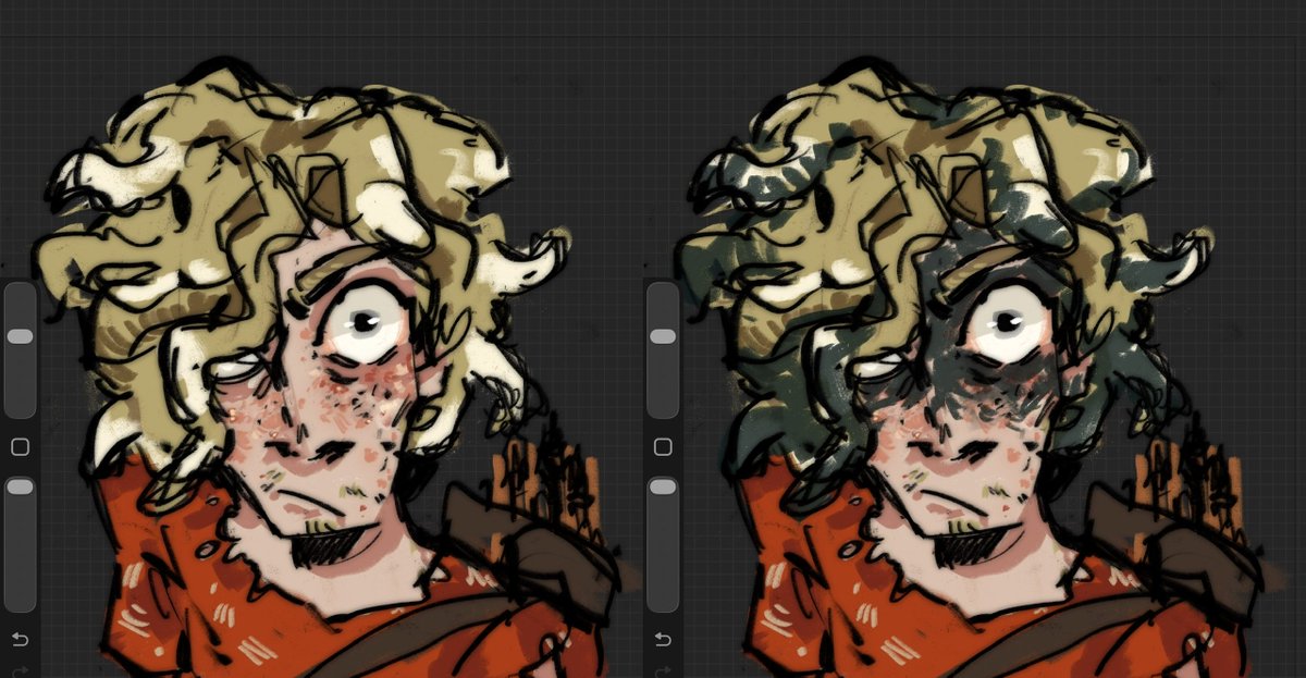 k1zer01's tweet photo. drunk playing D&amp;D with my friends rn
look at the character I made

the setting is based on Love and Monsters lol https://t.co/uWDpGIpILV