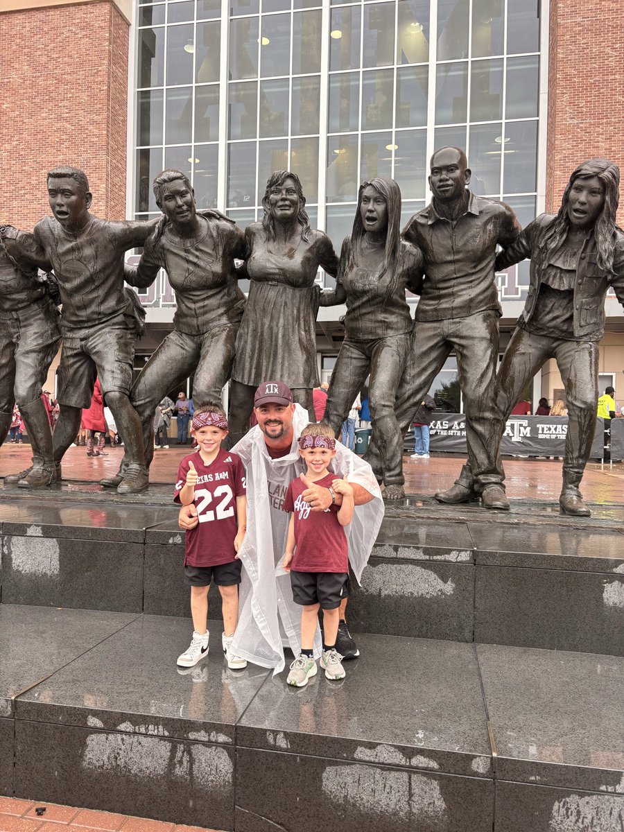CoachHardee's tweet photo. Got to take the boys to the @AggieFootball game Saturday! Hutton’s first game and they are hooked. https://t.co/wSWTKB7JPr