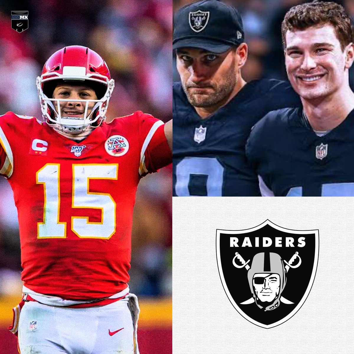 AmeAloMex's tweet photo. ¡¡HUMILDE PATRICK MAHOMES!!

El QB de los Chiefs, Patrick Mahomes, dice que la dupla de Fernando Mendoza con Kirk Cousins en los Raiders tiene similitudes con la que él formó con Alex Smith. "Le va a traer muchas cosas buenas. Kirk es un verdadero profesional. ... Será genial para Fernando aprender y simplemente absorber todo. A Alex y a mí nos fue muy bien, ojalá (a Fernando) no le vaya tan bien, a menos que yo ya no esté." Nosotros los expertos no podríamos estar mas en acuerdo con lo que dice el mariscal de campo de Kansas City. ¿Ustedes?