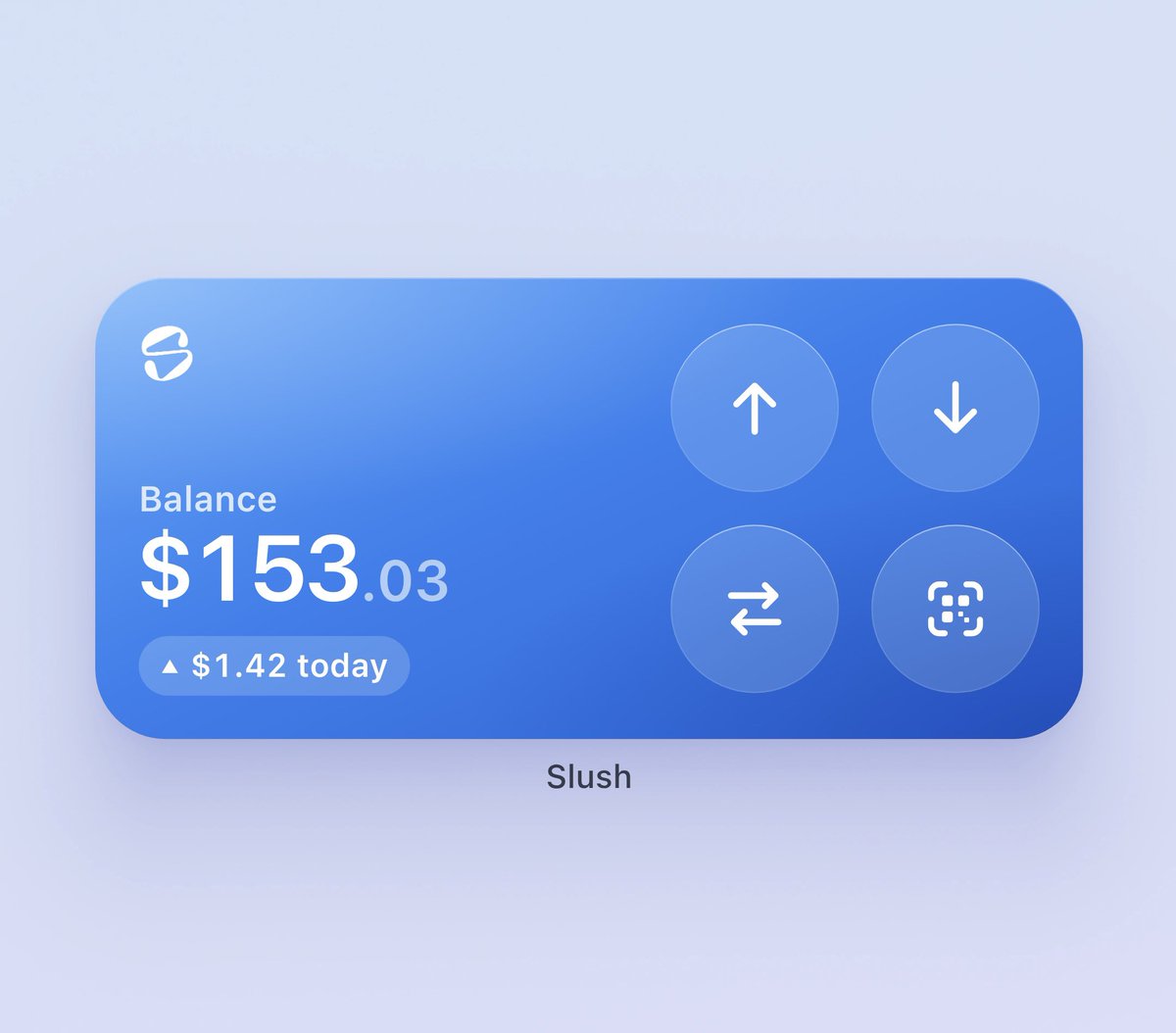 matteodotsui's tweet photo. iOS widget idea for @SlushWallet 

Portfolio balance + quick actions:

- Send 
- Receive 
- Swap
- Scan QR code https://t.co/MfX6z0du0e