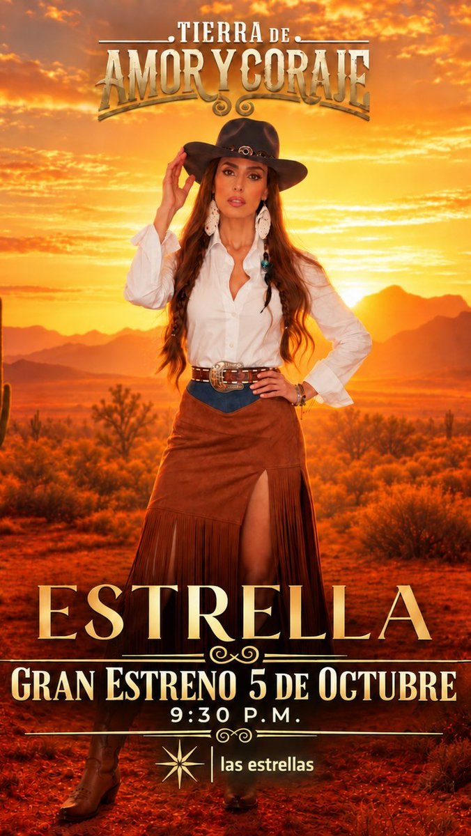AngieLClub's tweet photo. Hoy no me pierdo a #EstrellaBarrios en #Tierradeamorycoraje #MarContreras ⭐️⭐️⭐️🤠 @MarContrerasOF 🌊👑❤️😊😍 https://t.co/MihqbLp6t7