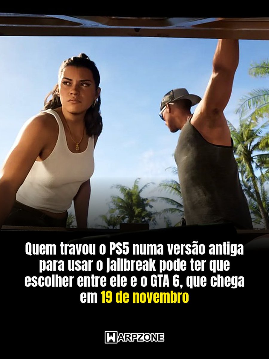 WarpZoneMe's tweet photo. GTA 6 pode deixar o PS5 desbloqueado de fora.

#GTA6 #PS5 #WarpZone https://t.co/K7U8WH1yHk