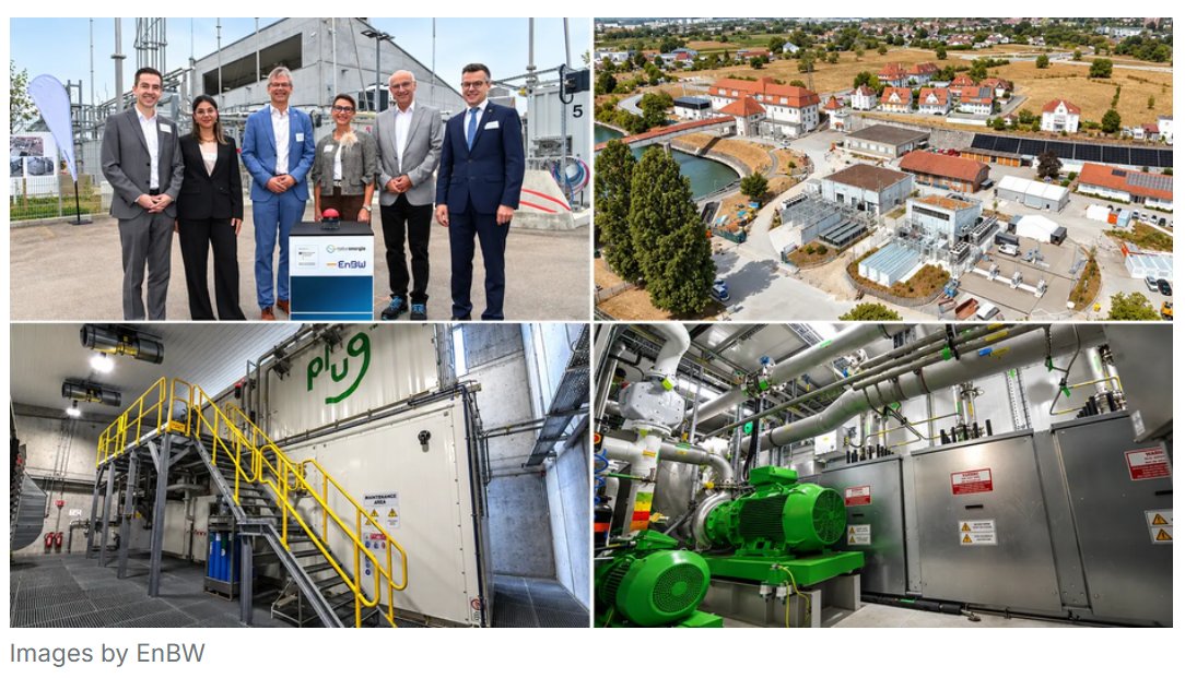 PlugPowerInc's tweet photo. Congratulations to naturenergie, EnBW and the entire project team on the inauguration of its new 5 MW green hydrogen facility in Wyhlen, Germany!

Read more about the project: https://t.co/ZfZ2d5Tevi

#Hydrogen #GreenHydrogen #Electrolyzers #GenEco https://t.co/BwUNa9vKcP