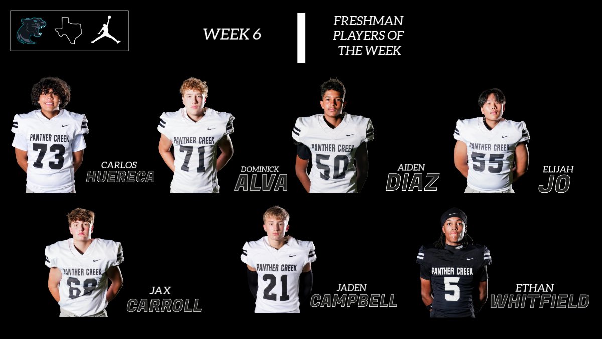 PCHSfriscoFB's tweet photo. Week 6 Sub-Varsity Players of the week!

#CREEK https://t.co/sX3yg0O5gK