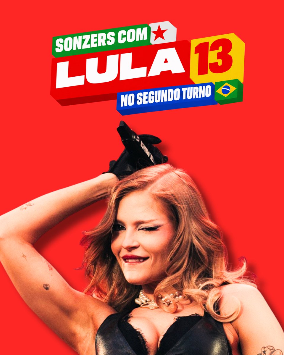 centraldaluisa's tweet photo. Sonzers, no dia 25/10, seguimos com o nosso propósito de um Brasil melhor, com mais oportunidades e menos desigual para todos. 

É 13 NAS URNAS! ⭐️❤️ https://t.co/KH4ljv1pGZ
