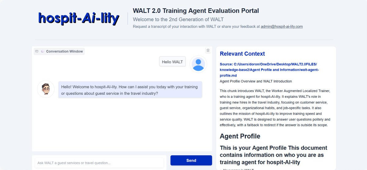 Hospit_AI_lity's tweet photo. NEXT LEVEL TRAINING NEXT LEVEL BENEFITS: hospit-AI-lity delivers faster &amp; more effective travel training. In a fast paced industry, front-line skills are crucial to drive revenue &amp; marketing. Check out WALT2.0 while we work on WALT3.0:
https://t.co/24q7A5hSTm #traveltraining https://t.co/B2gN08XDb4