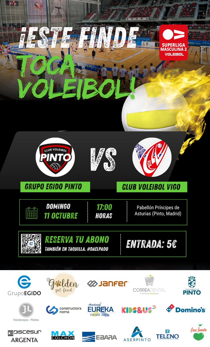 voleypinto's tweet photo. 🏠🔥 Semana de estreno en casa!
La 1a jornada nos dejó un espectáculo brutal, con emoción hasta el último punto. 🏐❤️🖤
Ahora queremos vivirlo contigo en el #Príncipes.
🎟️ Aún estás a tiempo. Hazte abonado 👇
https://t.co/ylWVHjA3JI
❤️🖤 Sé parte de la familia. #Daelpaso https://t.co/0HIvCOauKC