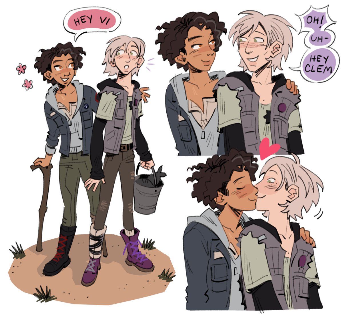 spacedlexi's tweet photo. nothing better than being commed to draw my girls 🥺 thank u for having me make time for them and letting me share it 💜 the violentine masses are starving https://t.co/oQ9leDHPli