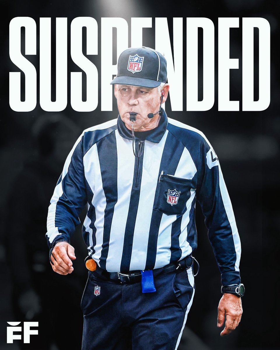 fballforeverhq's tweet photo. BREAKING: The NFL confirmed that line judge Jeff Seeman has been suspended for two games for an instance of unprofessional conduct toward a player. 

Seeman apparently yelled, "F*ck you!" at Trey McBride during Sunday's game. https://t.co/nfY1oWYr8a