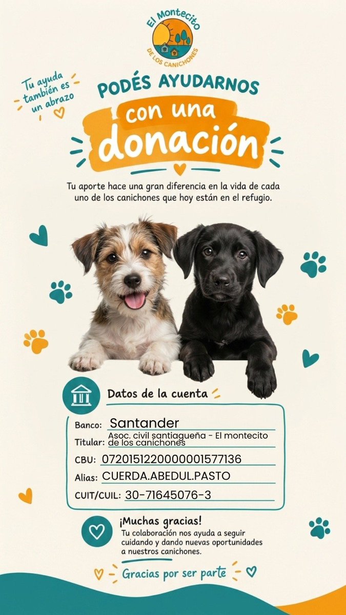 MarianoOses's tweet photo. Madrinas y Padrinos !!
Tus patitas son una ayuda gigante !

🫶🫶🫶🫶🫶🫶🫶🫶🫶🫶 https://t.co/kEvfkYwq0w