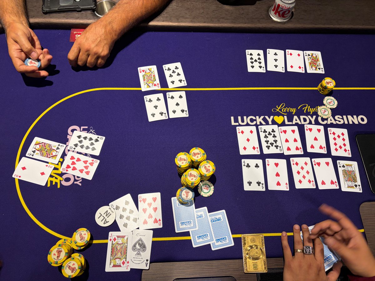 LarryFlyntsLL's tweet photo. The PLO tables just paid out BIG ♠️💰  

A $20,000 PLO Jackpot hit around 11PM last night at Lucky Lady Casino!  

Another late-night hand turned into a serious payday. 🔥 https://t.co/7NEL8TJlLq