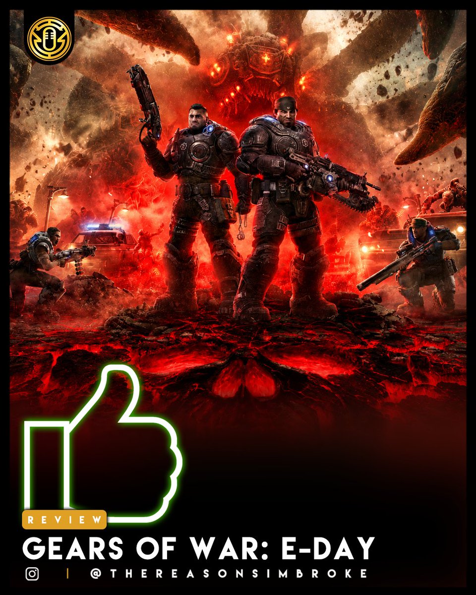 ReasonsImBroke's tweet photo. Gears of War: E-Day reignites the franchise, taking players on a thrilling trip back to the chaos of #EmergenceDay.
Set 14 years before the original game, players step into the shoes of a younger #MarcusFenix and #DominicSantiago, teaming up with Mags Carter and Lucas Reyes in Bravo Squad. The game enhances the series' iconic cover-based combat with smooth movement mechanics and a focus on verticality, making every encounter feel fresh and dynamic. E-Day's Unreal Engine 5 graphics showcase stunning environmental destruction, creating an immersive experience. Multiplayer modes, including the innovative 12-player Horde Siege, offer thrilling challenges for solo and cooperative play.
#GearsOfWar: E-Day is a triumphant addition to the series, capturing the emotional depth and intensity fans have come to love.
