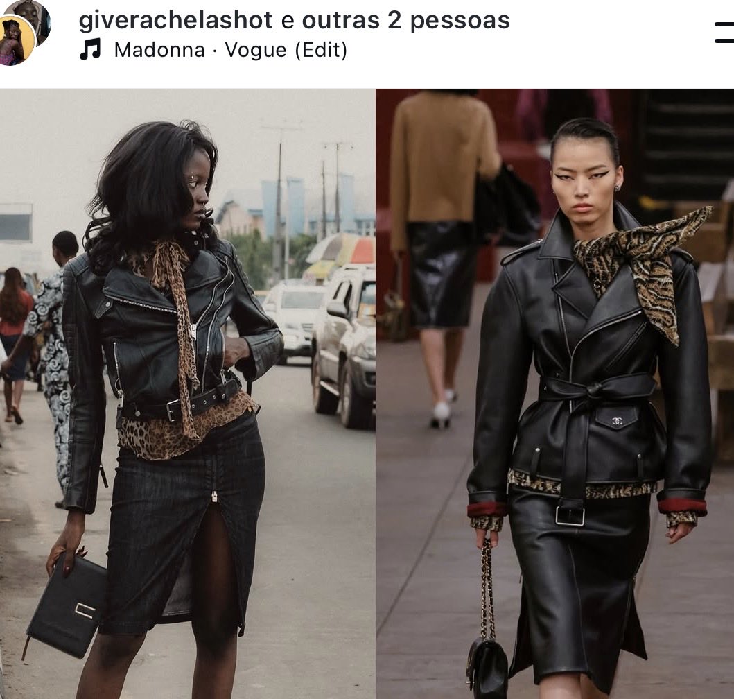 saintdemie's tweet photo. rachel ojuromi went from recreating chanel looks in nigeria with her stylist debby fasingha to walking the chanel runway 🪄 https://t.co/SEaXonPxYL