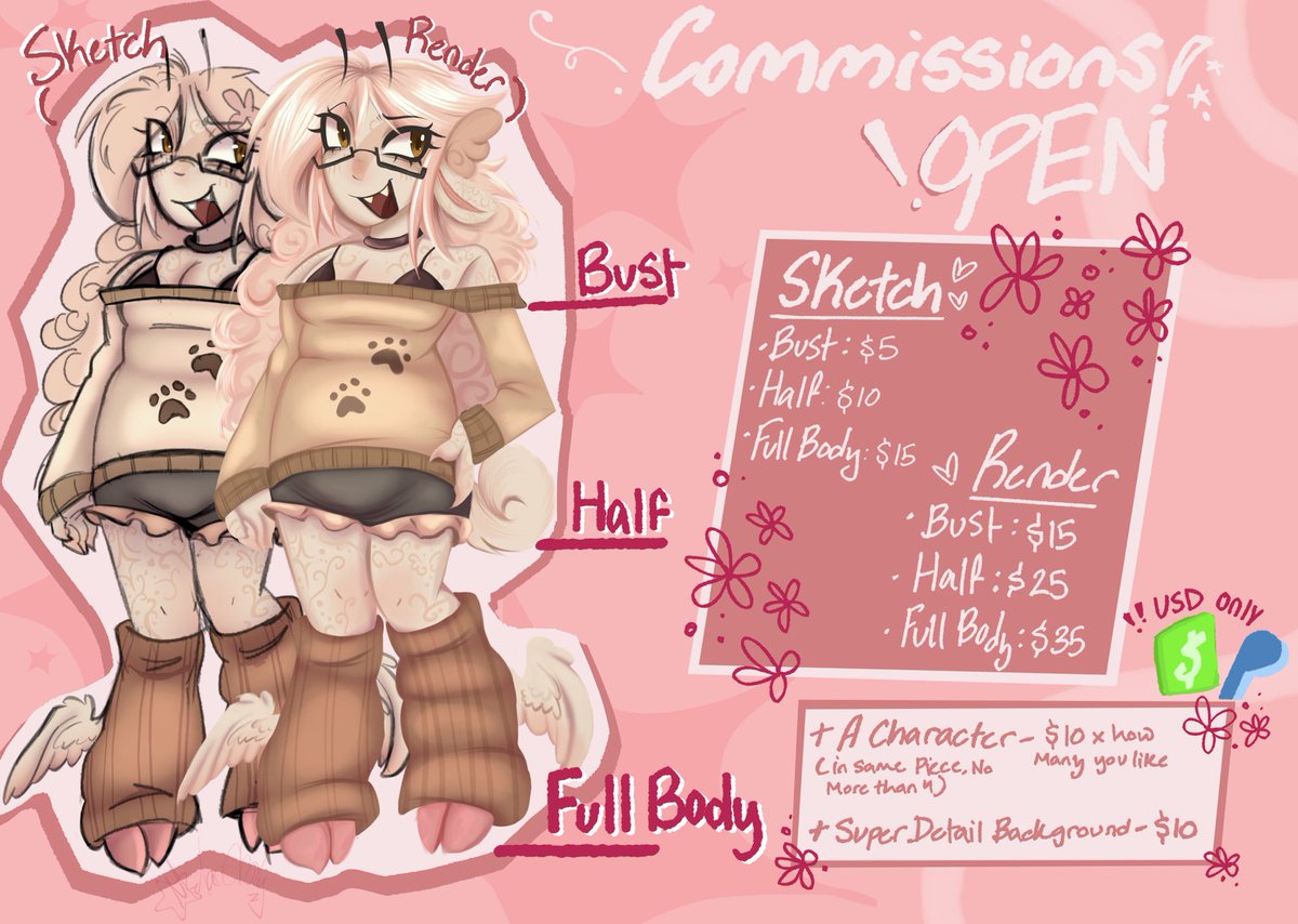 _Melancholyz_'s tweet photo. MY COMMISSIONS ARE OPEN!! ⭐️ DM ME IF INTERESTED!! 
I’d be happy to draw for anyone of you don’t be shy I don’t bite! ^_^

(I TAKE C4SH APP and P4YP4L ONLY!!) https://t.co/gq1Aakm93N