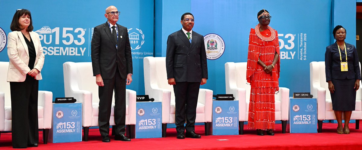 ParliamentofRSA's tweet photo. The Deputy Chairperson of the National Council of Provinces #NCOP, Mr Les Govender, attends the official opening ceremony of the 153rd Inter-Parliamentary Union (IPU) Assembly in Arusha, United Republic of Tanzania.
#IPU153 #ParliamentaryDiplomacy
📷 Phando Jikelo / Parliament of RSA