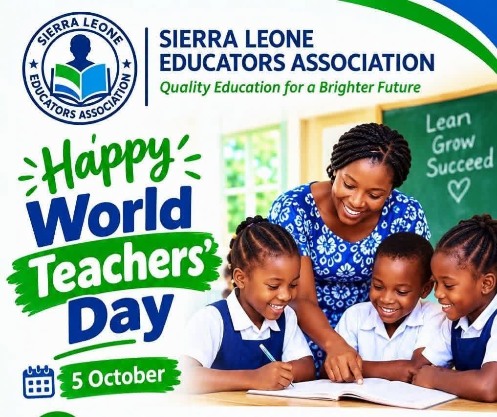 KlassicKingNice's tweet photo. #Salonex
World Teacher's Day is not only T-shirt and march at Youyi Building Oct-5th,it's reminder that teacher makes Doctor,Lawyer,Minister,President,Farmer.If teacher poor,country poor. Pay teacher's well,country rich📝♥️🇸🇱🇸🇱 https://t.co/YHe4W9hs2Z
