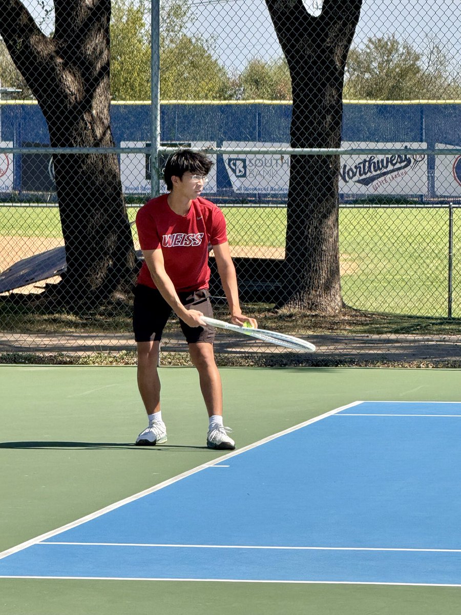 weissvolleyball's tweet photo. 🚨 Congrats to our Tennis Team for advancing to Bi-District round to face Anderson TODAY‼️🫵🔥🔥 Good luck #FAMILY 🐺🎾💪 #EarnedNotGiven #BeTheOneWolfpack @pflugervilleisd @Weiss_ABC @PfISDAthletics Let’s GOOOO Pack‼️ https://t.co/bVIzBIayoK