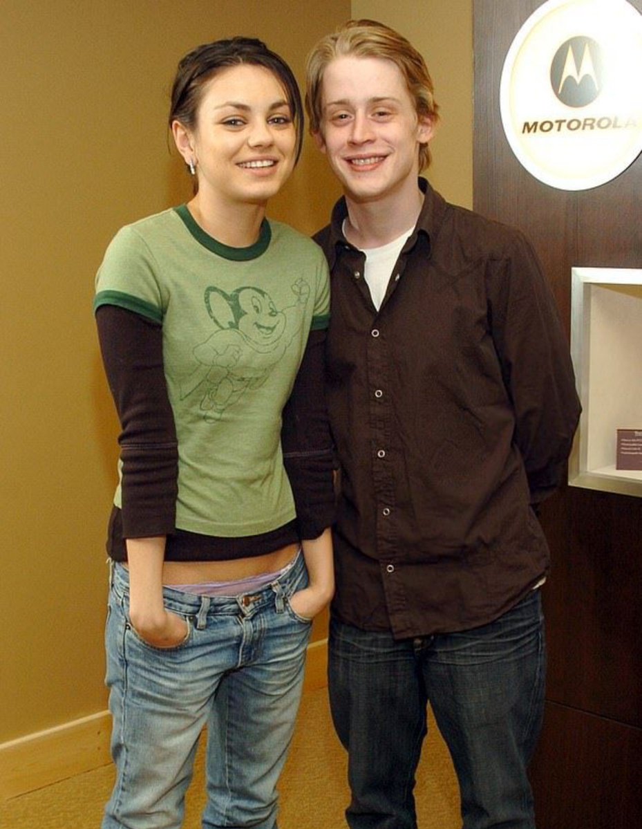 pedestrian's tweet photo. Mila Kunis and Macaulay Culkin were quietly dating for almost eight years back then https://t.co/wo6bvSnF6B