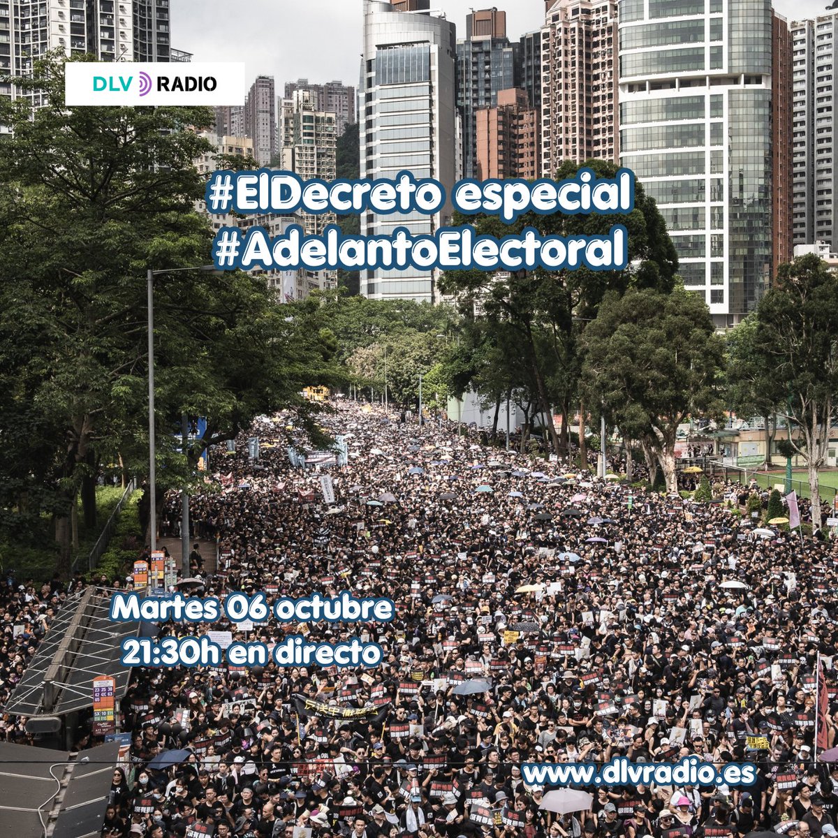 RadioDlvradio's tweet photo. A VOTAAAAR! Este martes 6/10 a las 21.30h #ElDecreto especial #AdelantoElectoral. Con todos nuestros colaboradores habituales, podrás verlo y participar en directo a través del chat del canal YouTube.
https://t.co/ZJMxL9Fnkk https://t.co/D1NoMSGtIa
