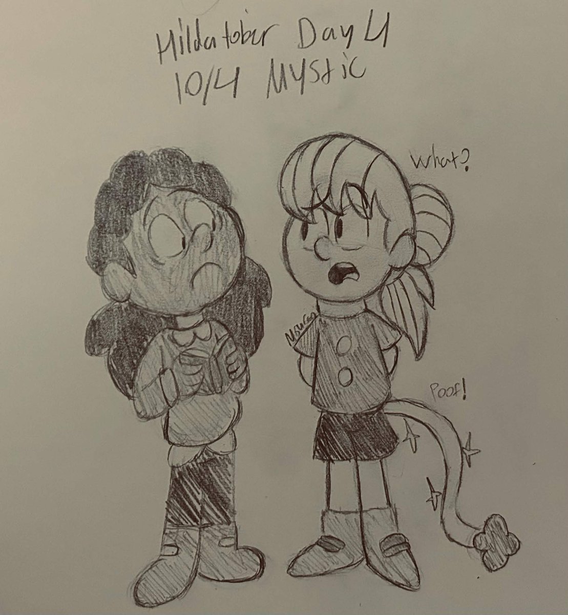 m64fan's tweet photo. Hildatober sketches are back! From 10/1 to 10/5. (1/2) #hilda #hildafandom #karenfrostythesnowman https://t.co/Vhx7gL9HO1