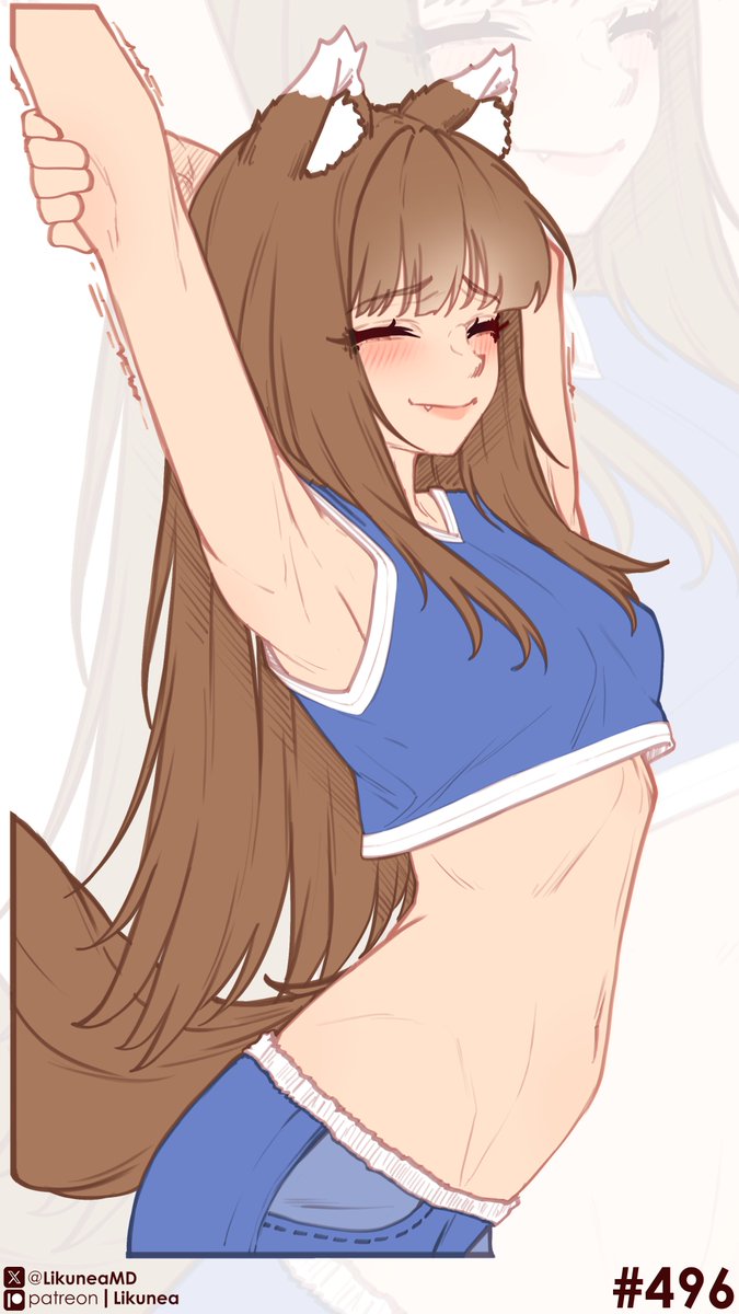 LikuneaMD's tweet photo. 🌾Day  496🌾                    

Early access to finished works and polls:                                https://t.co/nzR8CeHIck 

#100日チャレンジ #daily_holo #holo #horo #spiceandwolf #狼と香辛料 #digitalart #digitalartwork #animegirl #nsfw https://t.co/n3NQy8cvHK