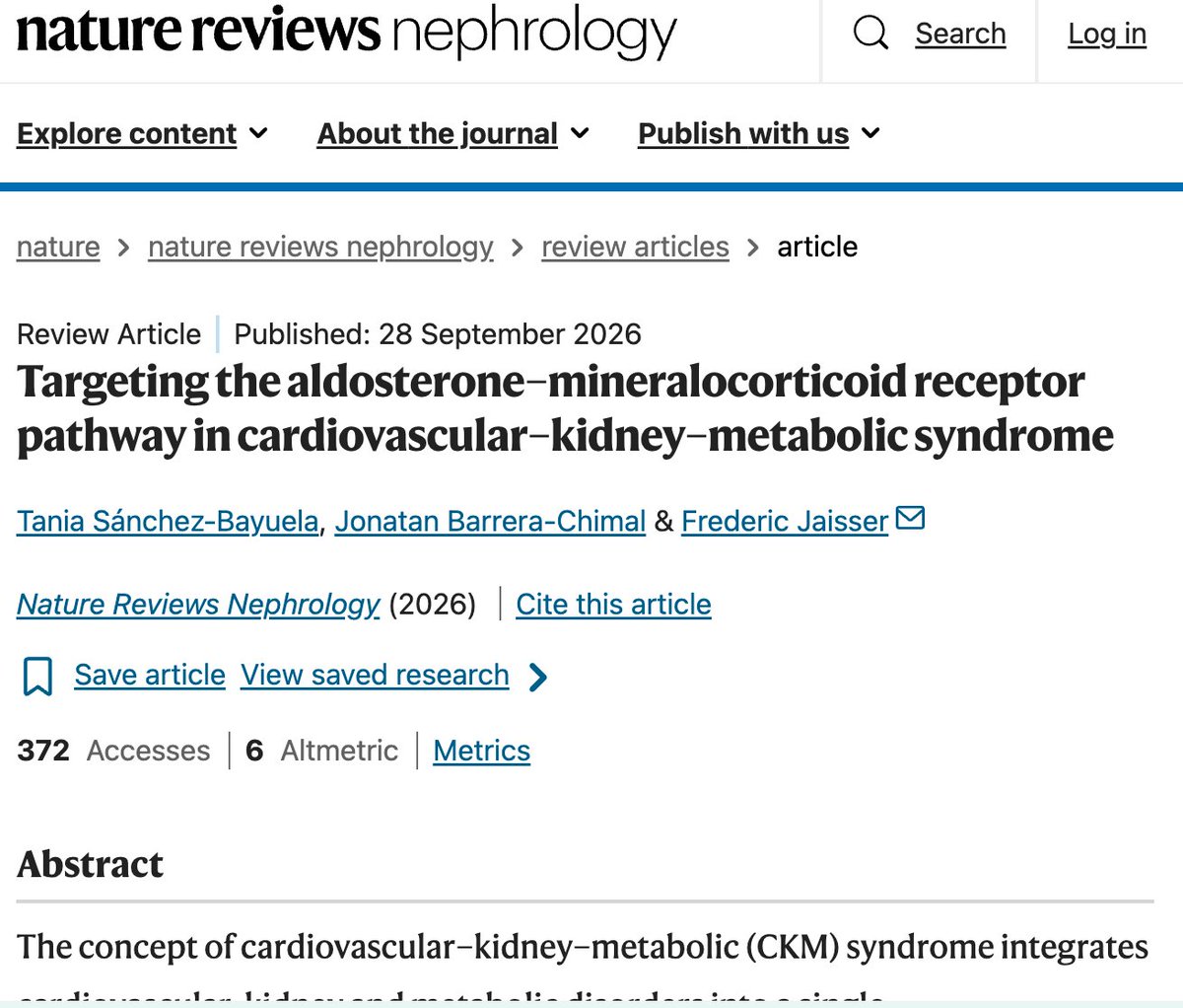 LuisOliverio's tweet photo. De los más relevante en Medicina de las últimas semanas. Dejo los links debajo. 

1) TRIUMPH-1 Trial (Retatrutida, agonista triple para obesidad) en NEJM 2026

2) Guías 2026 EASL-EASD-EASO para uso de Resmetirom y Semaglutide en MASH y MASLD (alias “hígado graso”)

3) Consenso Español VI de tratamiento para Helicobacter pylori

4) Meta-análisis de antidepresivos y eventos cardiovasculares y prolongación del QT

5) Guía perioperatoria  AHA/ACC 2026

6) EloraTZP Trial (eloralintida + tirzepatida) en DM2 con obesidad

7) Guía AGA sobre enfermedad hepática metabólica asociada al alcohol (metALD)

8) Eje aldosterona–receptor mineralocorticoide en el síndrome cardiovascular-renal-metabólico - Nature (2026)

9) Guía ADA y EASD 2026 para manejo de diabetes tipo 2 - Diabetología 2026