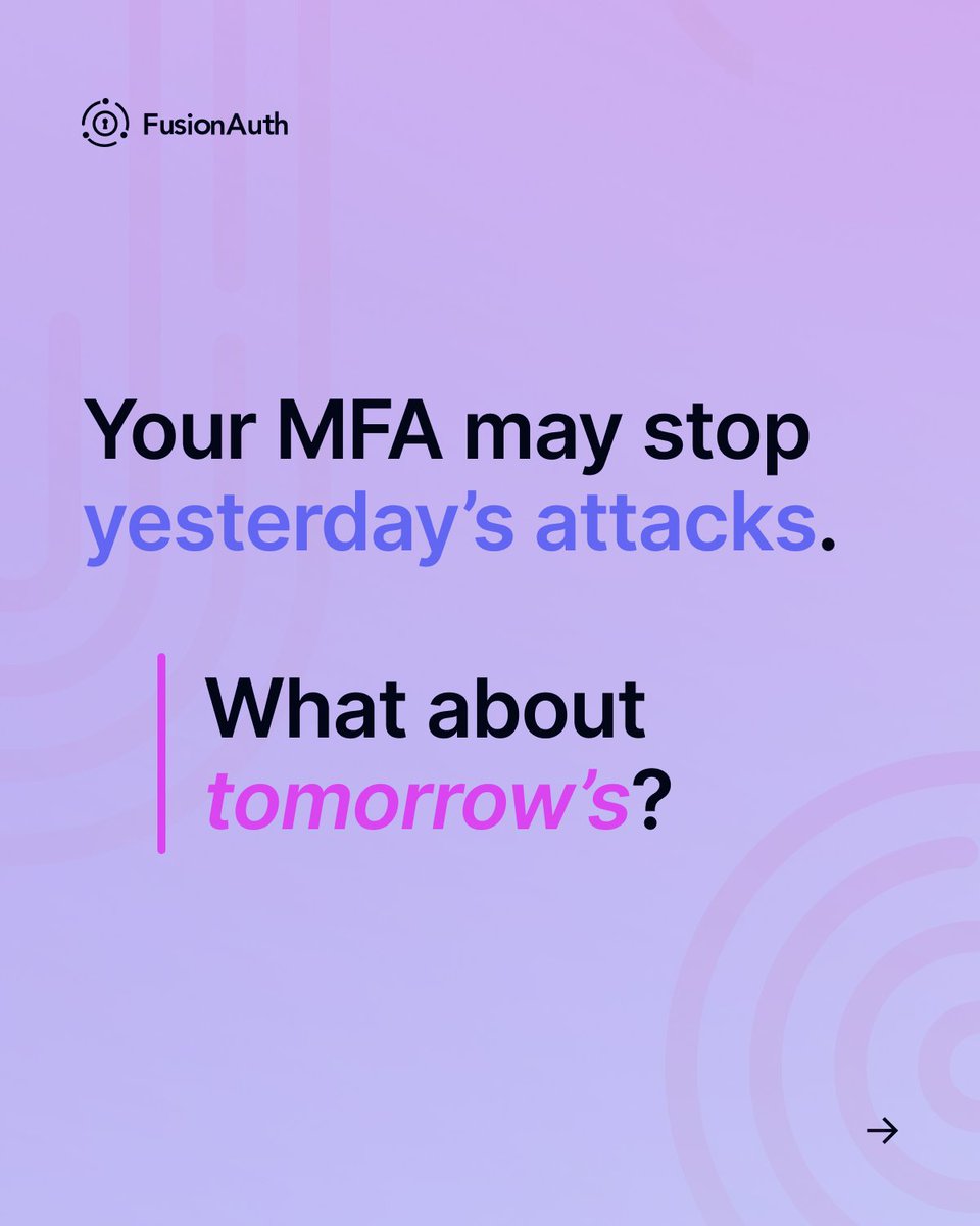 FusionAuth's tweet photo. In case you missed it, here are a few highlights from our Smart Guide to Implementing Risk-Based MFA (That Customers Won’t Hate). 

Learn how to boost security without annoying your customers. 

Perfect for teams in security, identity, and product. 

Get the full eBook at https://t.co/7IPTfffQYE
