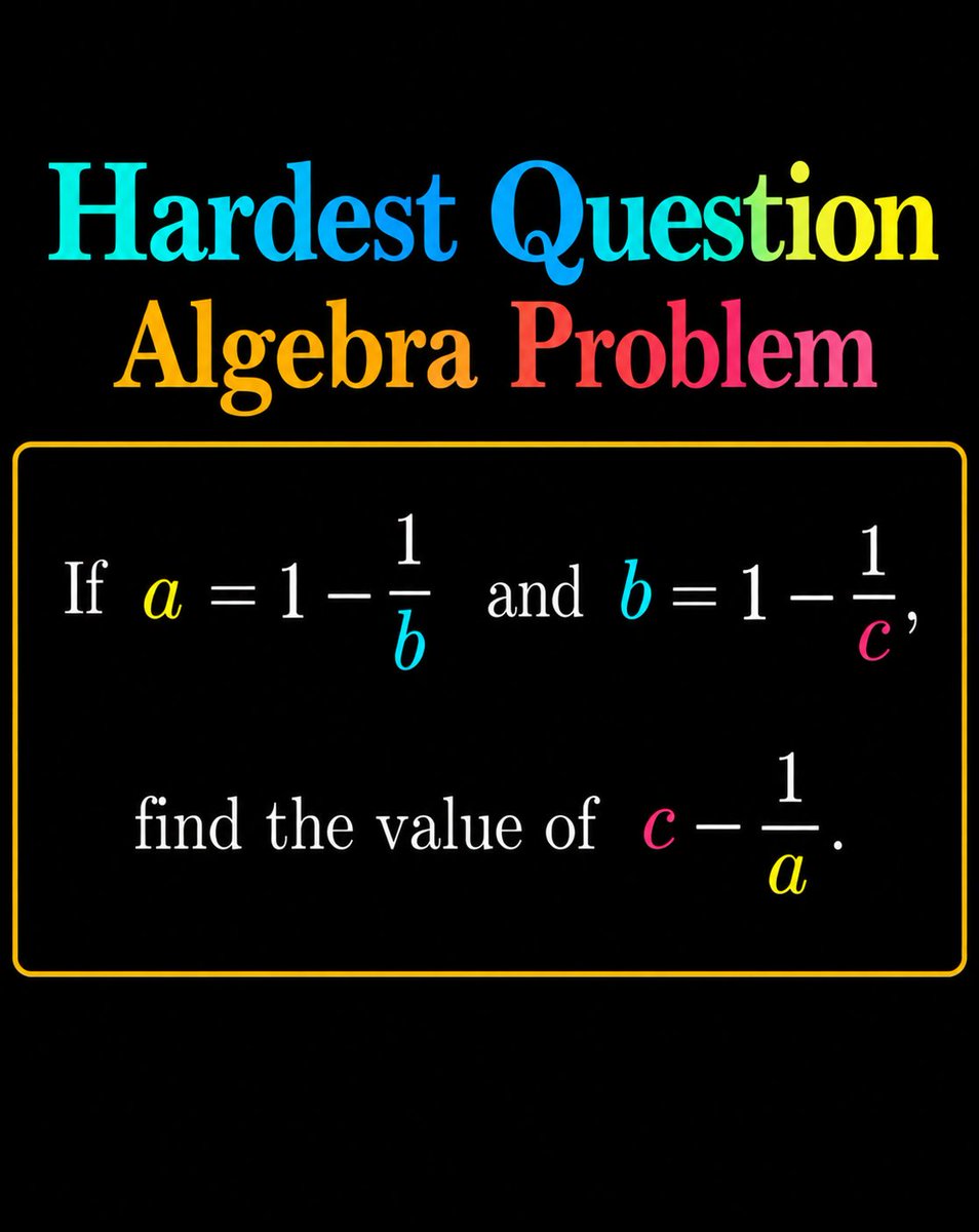parth_hirpara05's tweet photo. Can You Solve This? | Hardest Algebra Problem 🤯🧠
#HardestMathProblem #AlgebraProblem #MathChallenge #MathPuzzle #Algebra https://t.co/lBSerpItjv