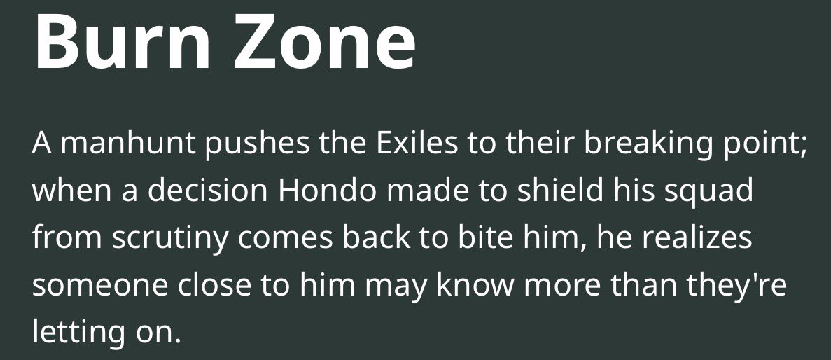 hightechcs's tweet photo. #SWATExiles 1x03 “Burn Zone” synopsis 

Air date : 10/9
#SWAT #rollswat https://t.co/ngvSEsWHAK