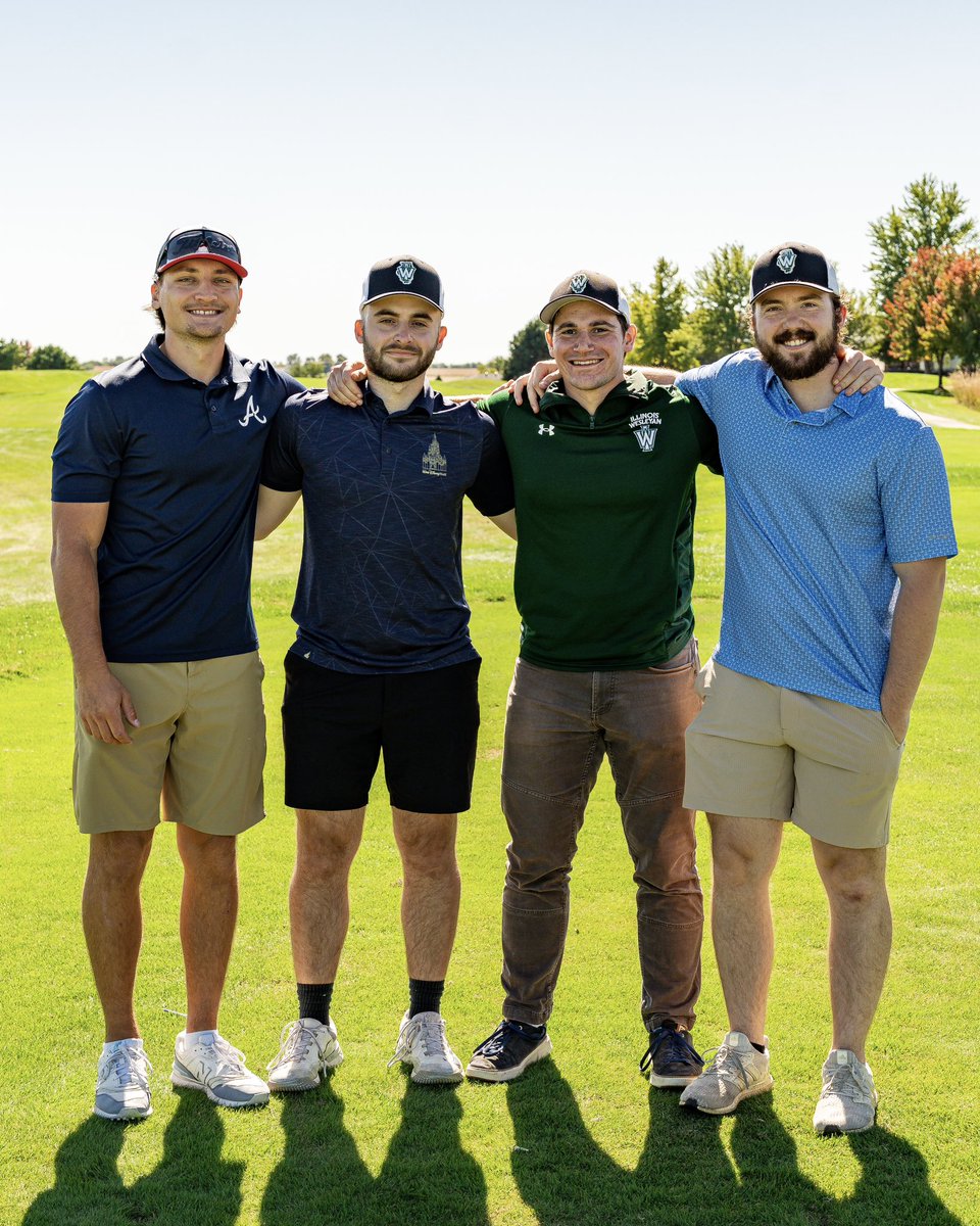 IWU_Baseball's tweet photo. Great seeing all of the past and present Titans at our second annual baseball golf outing over Homecoming weekend🟢⚪️

#TGOE https://t.co/ri28IKYRCS