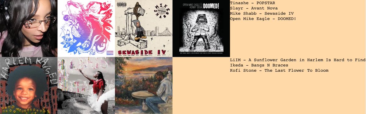 J_Talks_HipHop's tweet photo. For the first time in a while, I had a day where I could just sit back and listen to a lot of music, so here’s everything I listened to today!

From electro-pop to classic jazz-rap to abstract hip-hop, a bit of everything, really! 

Let me know what you think of my taste 👀 https://t.co/hLphMqxbO3