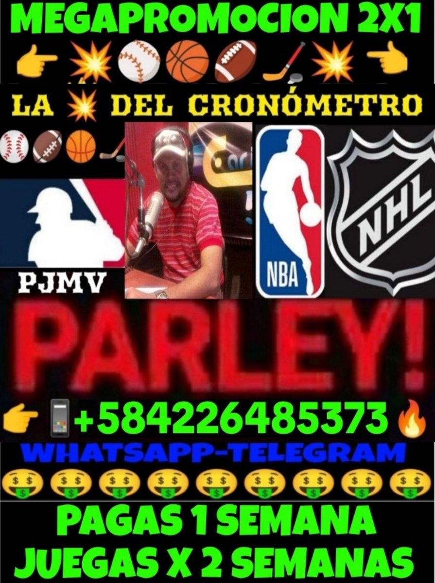 PabloJota27's tweet photo. ((( #LUNESDEPROMOCION ))) Hoy Arrancando Semana Simplemente #LOQUEHAYVIDAESVERGA Pa' Seguir Consiguiendo La Súper Bologña 🤑 Y Seguir Reventando Bancas #PREGUNTESINCOMPROMISO 📲+584226485373 Y 📲+584149690049 Ambos Vía WhatsApp-Telegram #PRECIOREGALO Ya Falta Poco Para La #NBA🏀 https://t.co/qO4DXsYxjb